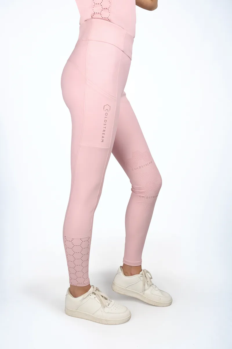 Coldstream Cranshaws Riding Tights - Blush Pink-1